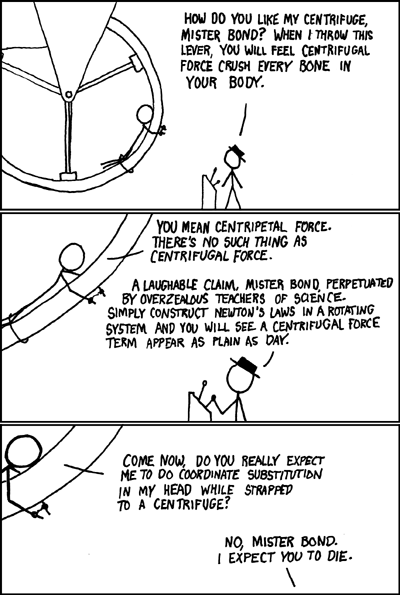 Centrifugal Force, XKCD