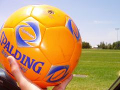 orange 
soccer ball