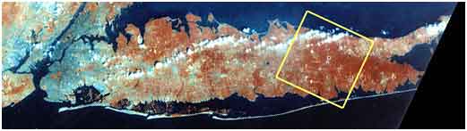 Landsat-4 satellite image of RHIC