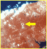 Landsat-4 satellite image of RHIC